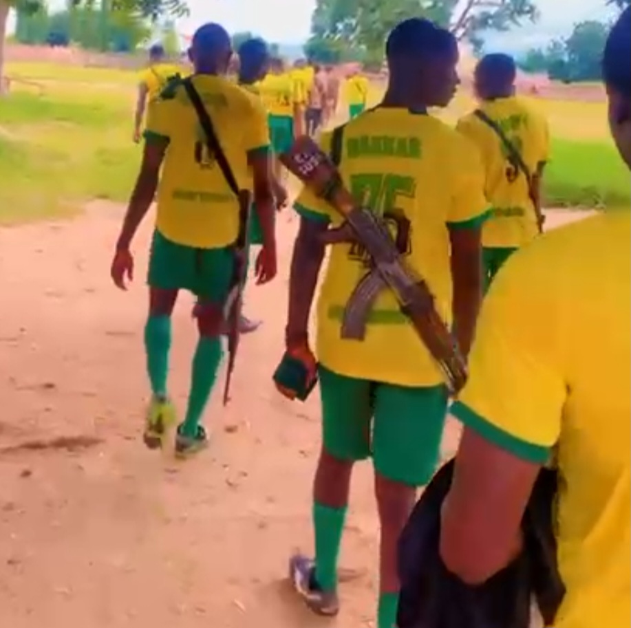 Football players carry guns as defence mechanism during tournament in Nigeria