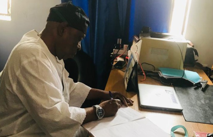 Former Ogun State Governor Segun Osoba visits Penpushing Media corporate headquarters
