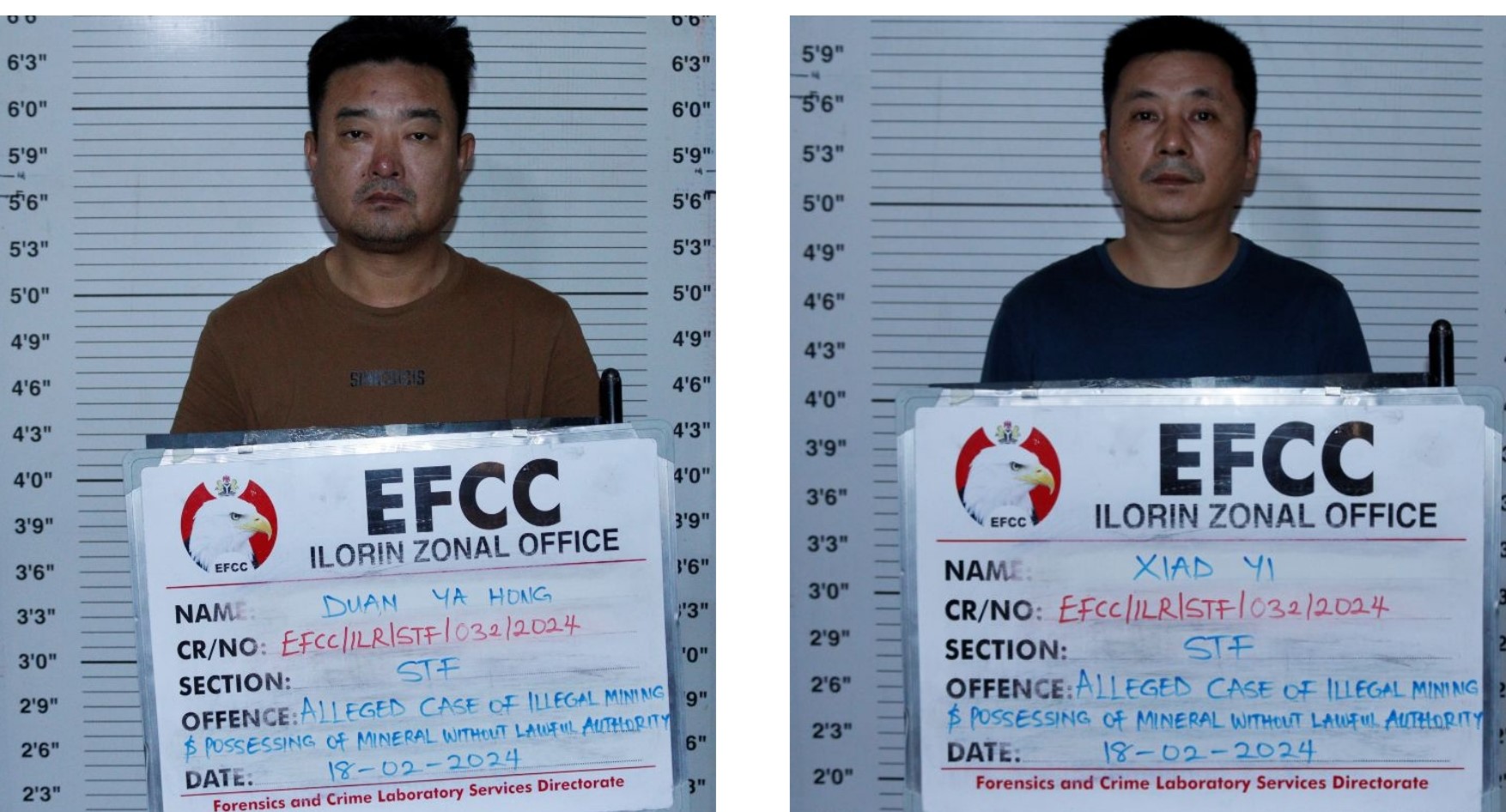 Two Chinese bag jail term for Illegal mining in Nigeria