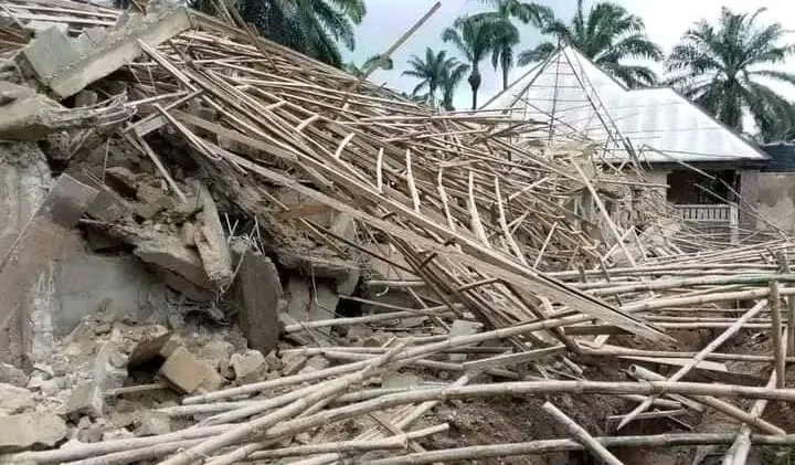 Five feared trapped as three-storey building collapses in Abia