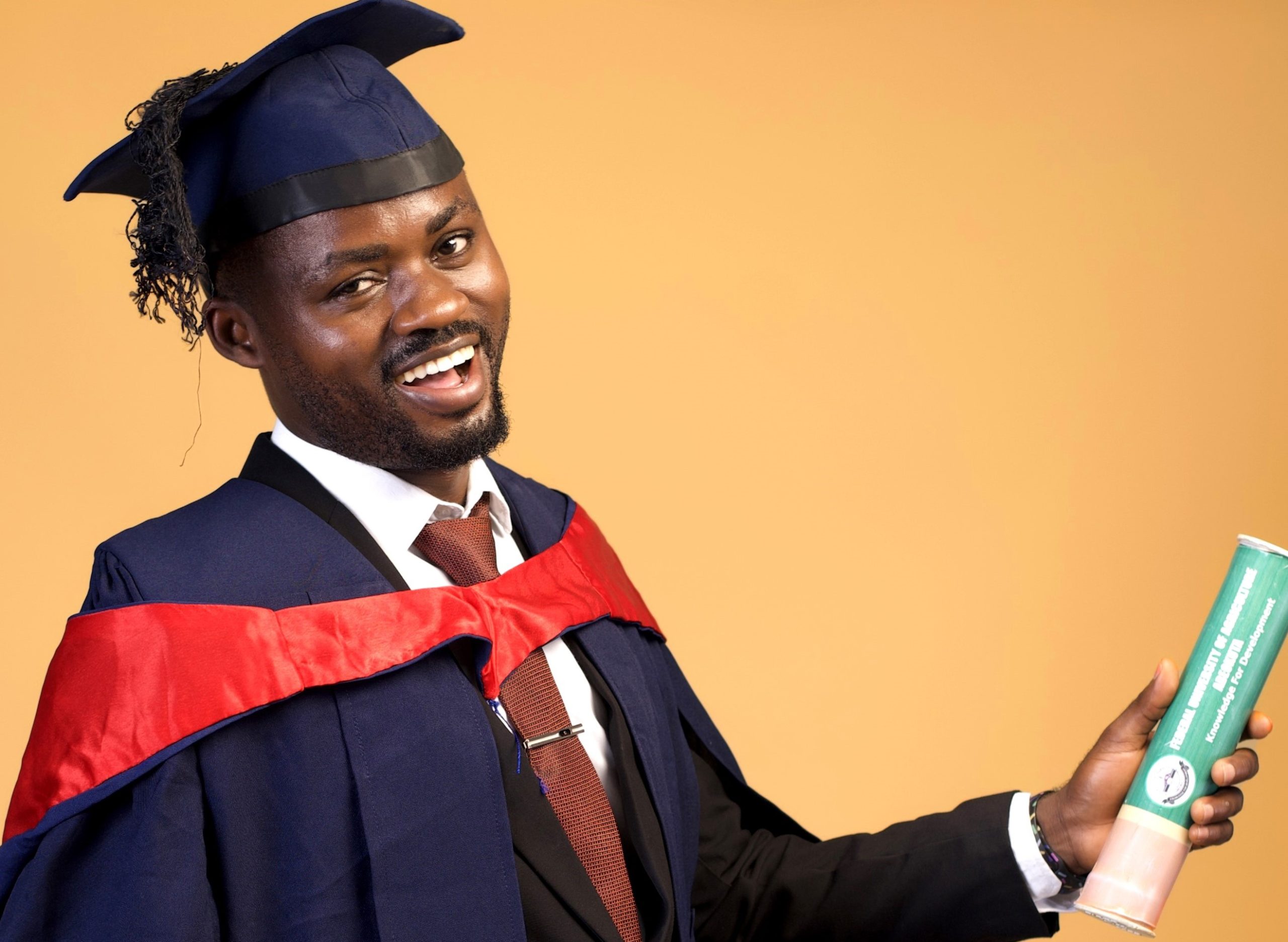 Post graduate student spends five years to earn a master’s degree