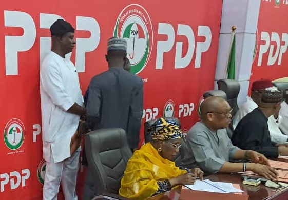 Peoples Democratic Party board meeting over secretary position turns violent in abuja