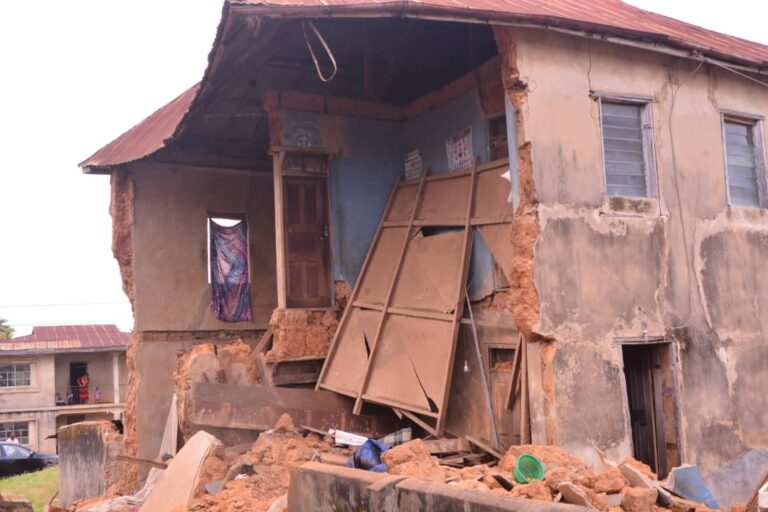 One dead, 13 rescued as three-storey building collapses in Lagos