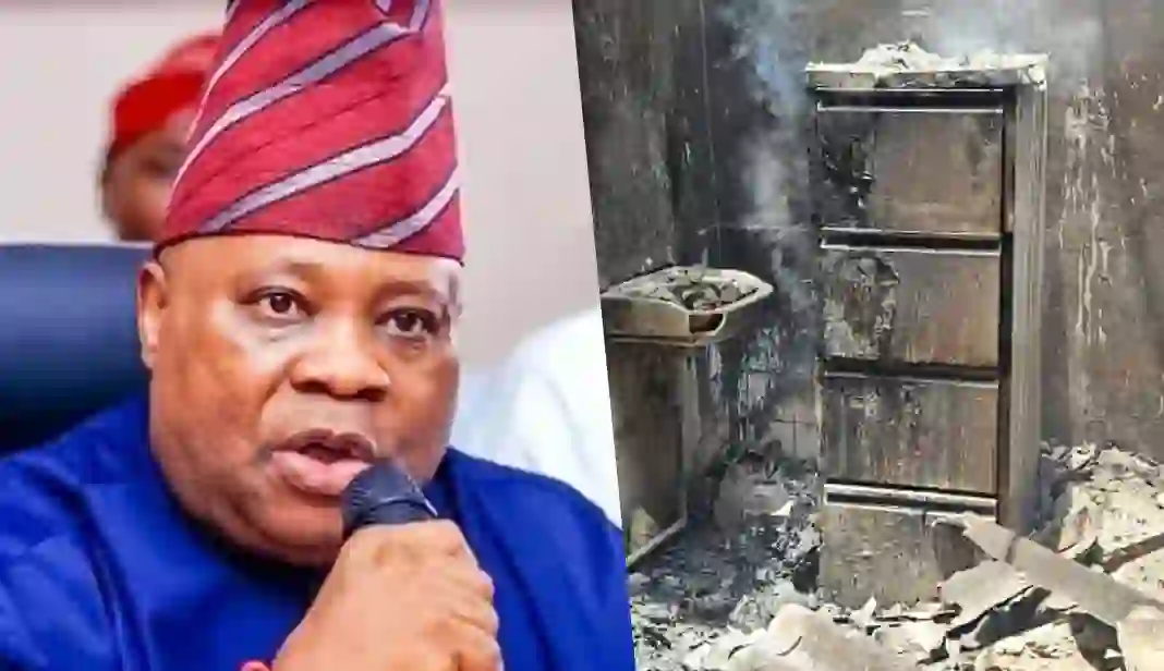 Suspected arsonists set fire on Osun State High Court building in Ilesa