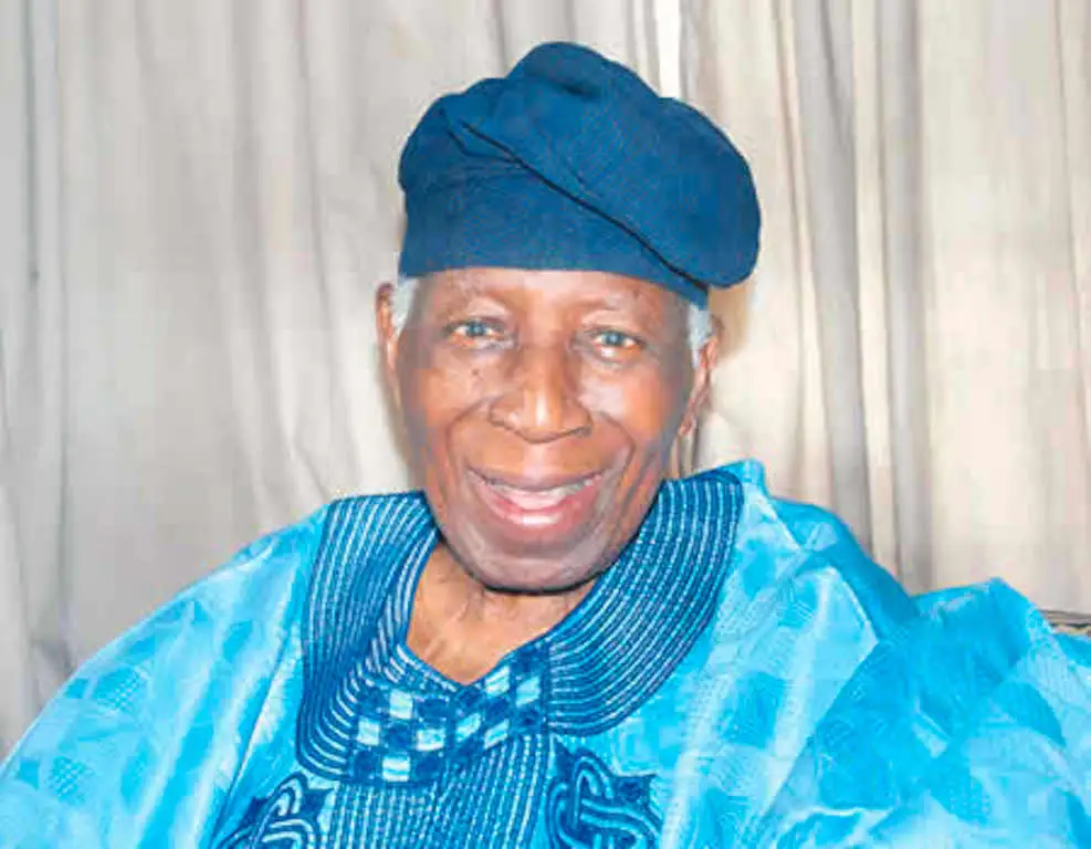 Oyo state former governor Omololu Olunloyo dies few days before 90th birthday.