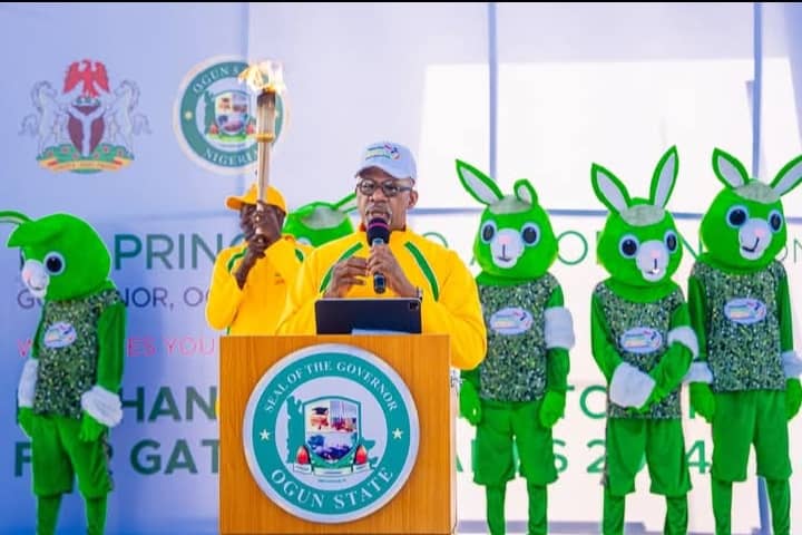Sports Festival: Governor Abiodun receives unity torch, affirms Ogun State readiness to host Nigeria