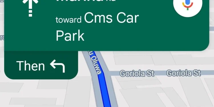 Google Maps updates renamed Lagos streets