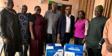 Lagos State University Economics Alumni Class of 2000 donates Public Address System to enhance lecture delivery