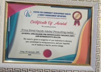 Penpushing Media founder bags media ambassador award