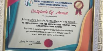 Penpushing Media founder bags media ambassador award