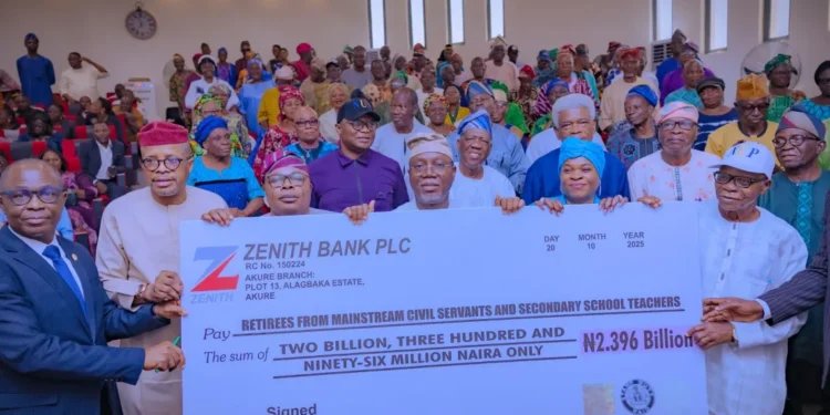 Ondo state government pays N2.39 billion gratuity for 2016/2017 state retirees