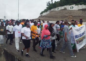 Federal Medical Centre Abeokuta Aerobic Group marks world walking day with endurance walk