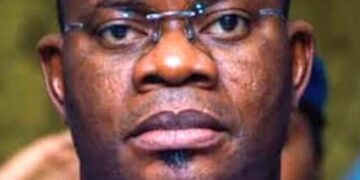 Former governor Yahaya Bello facing corruption charges leads rally in Lokoja for Tinubu