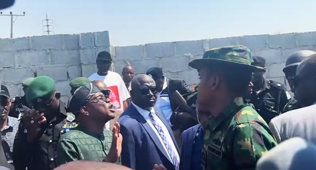 Wike, military officer engage in open verbal war over alleged land grabbing in Abuja