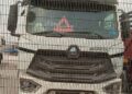Lorry crashes into church premises in Anambra state, catches fire