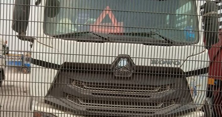 Lorry crashes into church premises in Anambra state, catches fire