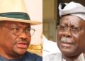 Independent National Electoral Commission exhibited lunacy by recognisisng Wike’s faction of Peoples Democratic Party, says Bode George