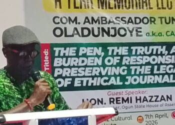 For the Records: Welcome speech by Prince Dimeji Kayode-Adedeji, Chairman Planning Committee, in memory of Late Tunde Oladunjoye organized by Committee of Friends held at Cinema Hall June 12, Cultural Centre, Kuto, Abeokuta on April 7, 2026