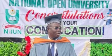 Penpushing member, Mr Latin bags BSc from National Open University of Nigeria