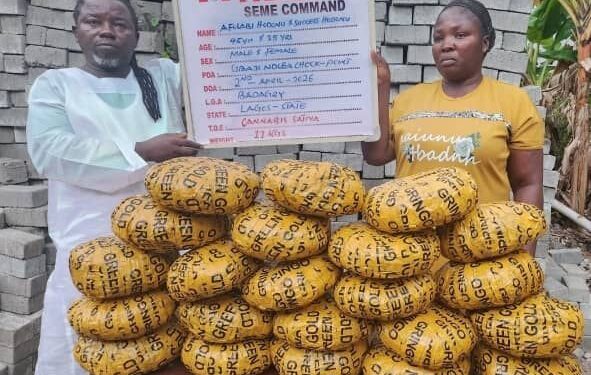 Celestial Church Pastor, wife arrested with illicit drugs hidden in vehicle