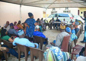 Iyabo Obasanjo meets All Progressives Congress leadership in Ewekoro local government as part of consultations ahead of 2027 poll