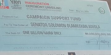 Yayi Progressives Movement presents ₦1billion campaign support, 27 vehicles for All Progressives Congress ahead of 2027 poll