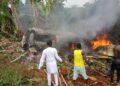 Two toddlers, woman burnt to death in auto crash along Abeokuta-Lagos expressway