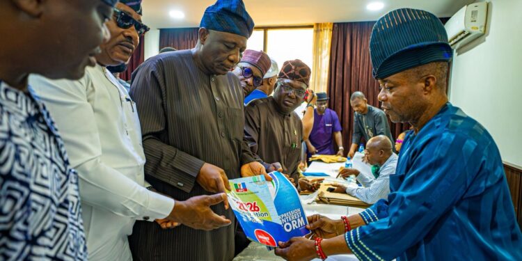 Governor Abiodun submits nomination form as consensus candidate for Ogun East Senatorial District