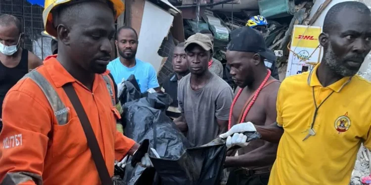 Eight people including baby-girl killed in Lagos building collapse