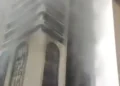 Fire guts Polaris Bank building on Lagos Island