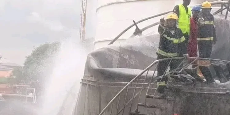 Fire breaks out at fuel terminal in Lagos