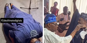 Wasiu Ayinde turns new leaf prostrates for Obasanjo at Olota of Ota’s 60th birthday