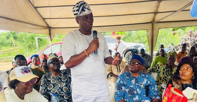 Oba Tejuoso’s son, Kayode Tejuoso mobilizes support for Yayi ahead of 2027 governorship poll