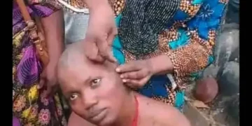 TikToker undergoes traditional cleansing after filming Oloolu masquerade procession