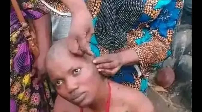 TikToker undergoes traditional cleansing after filming Oloolu masquerade procession