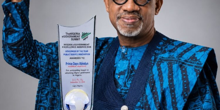 Governor Abiodun wins National Award for digital transformation