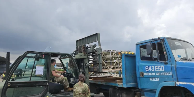 United States of America delivers military equipment to Nigeria
