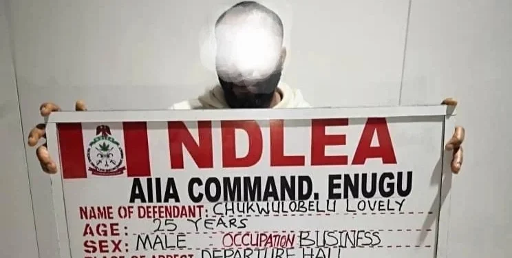 25-year-old newlywed arrested with cocaine at Enugu airport