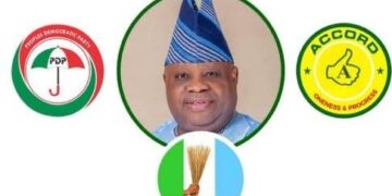 Governor Adeleke’s inauguration of Tinubu campaign council tears All Progressives Congress Chieftains apart